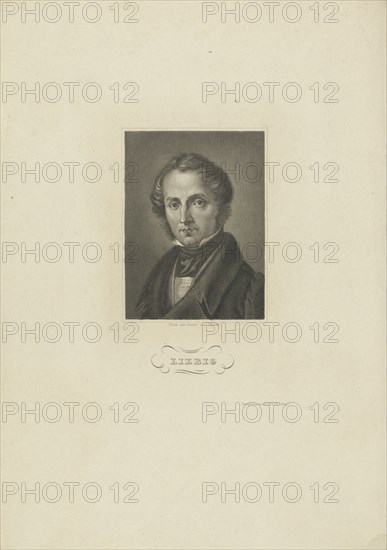 Portrait of the chemist Justus von Liebig, c. 1840.