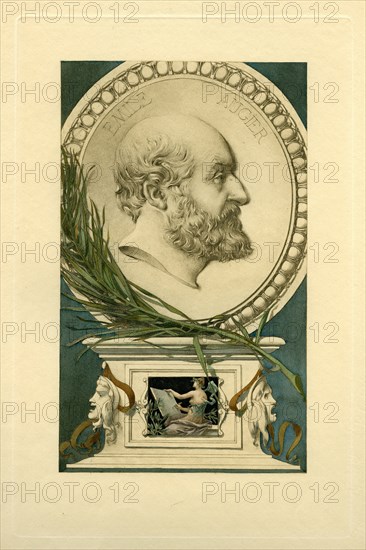 Portrait of Émile Augier (1820-1889).