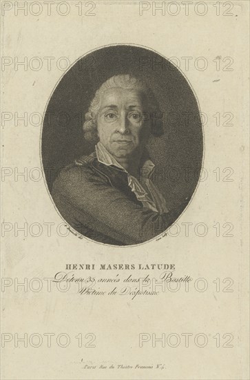 Portrait of Henri Masers de Latude (1725-1805) , c. 1793.