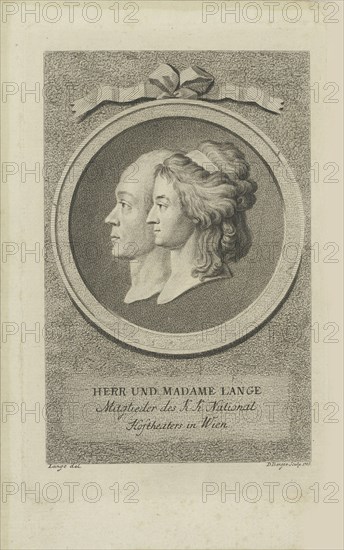 Joseph Lange (1751-1831) and Aloisia Lange, née Weber (1760-1839), 1785.