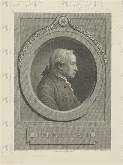 Portrait of Immanuel Kant (1724-1804), 1791.