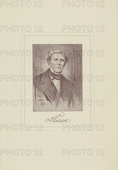 Portrait of the composer Carl Loewe (1796-1869).