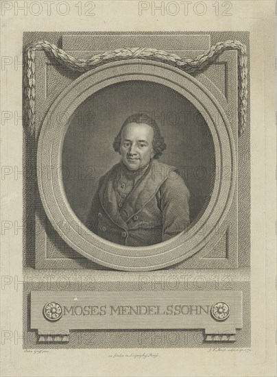 Portrait of Moses Mendelssohn (1729-1786) , 1772.