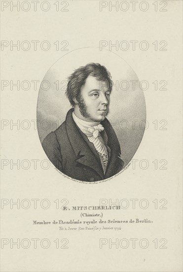 Portrait of Eilhard Mitscherlich (1794-1863) , c. 1830-1840.