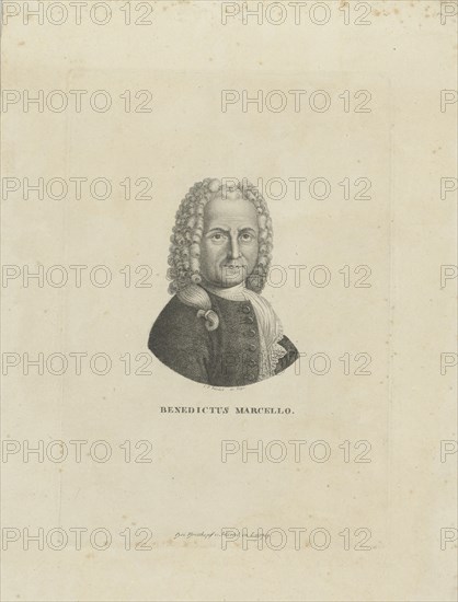 Portrait of the composer Benedetto Marcello (1686-1739) , c. 1795.