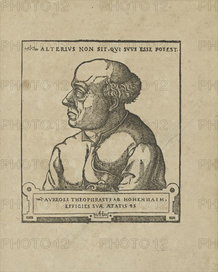 Philippus Theophrastus Aureolus Bombastus von Hohenheim (Paracelsus), ca 1538.
