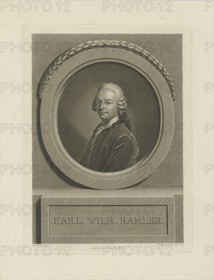 Portrait of Karl Wilhelm Ramler (1725-1798) , 1774.