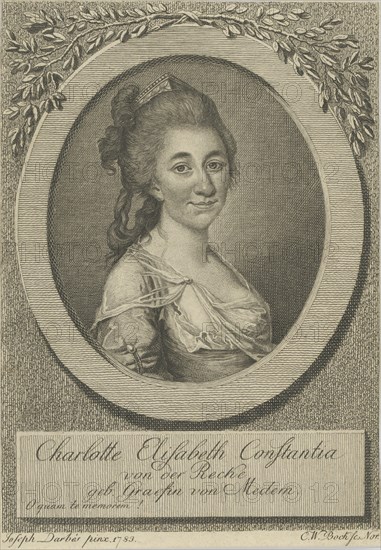 Portrait of Elisa von der Recke (1754-1833), 1783.