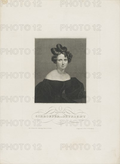 Portrait of the opera singer Wilhelmine Schröder-Devrient (1804-1860) , c. 1840.