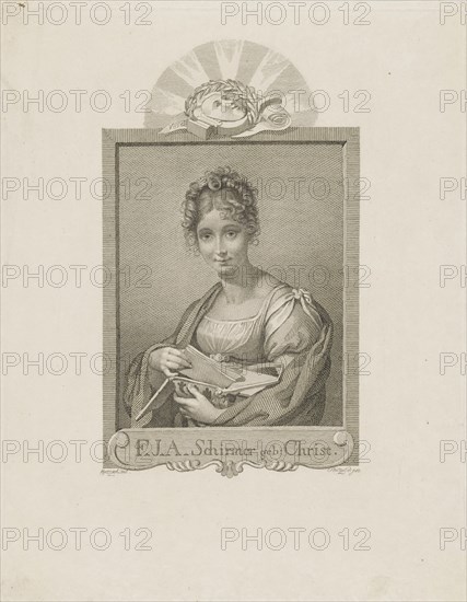 Portrait of the actress Friederike Schirmer, née Christ (1785-1833) , c. 1830.
