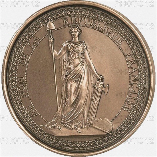 Medal after the Seal of the First French Republic, 1792.
