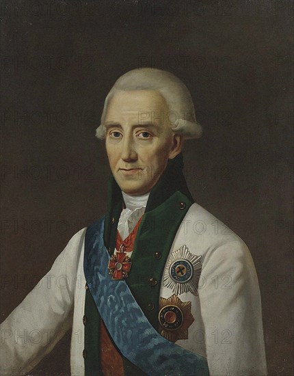 Portrait of Admiral Vasily Chichagov (1726-1809) .