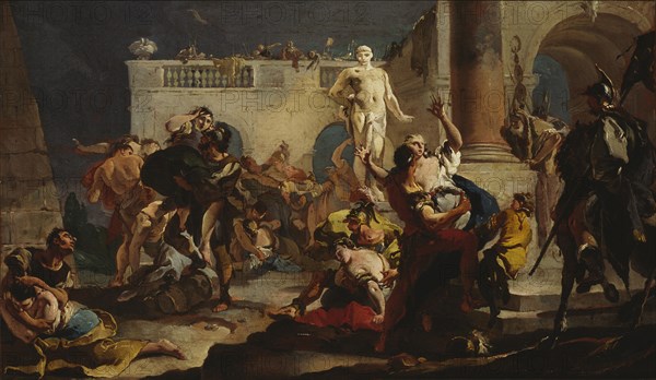 The Rape of the Sabine women, 1718-1719.