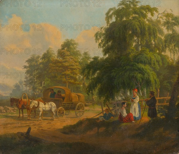 Landscape with Russian Troika, 1801.