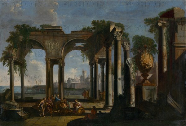 Saint Paul preaching at Campagna, ca 1735.