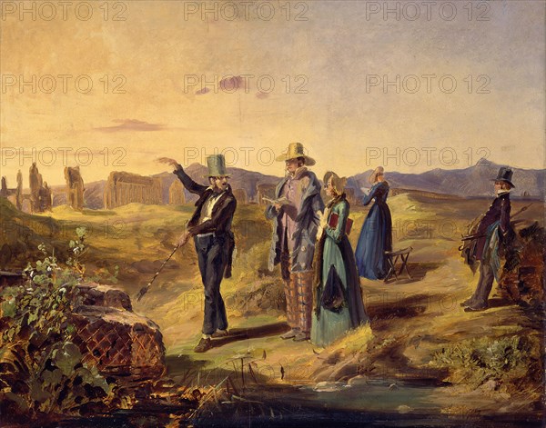 Englishmen in the Campagna, ca 1835.