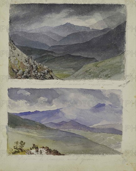 Path to Sinano after the storm, 1835.