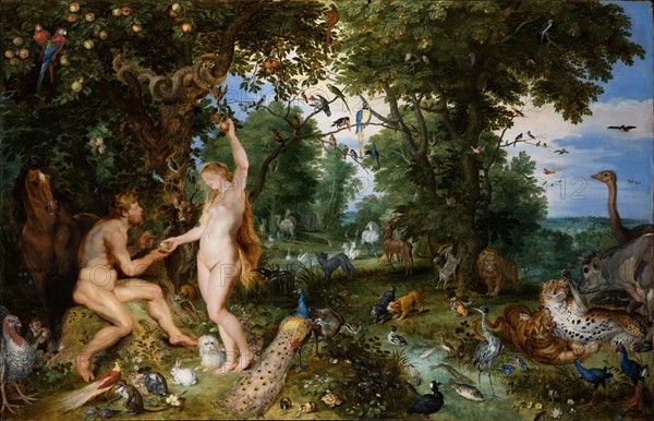 The Garden of Eden with the Fall of Man, c. 1615.