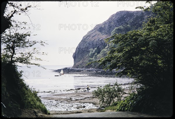 Llanbedrog Beach, Caernarvonshire, North Wales, 1964