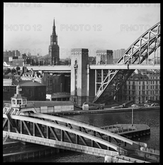 Bridges over the River Tyne, Newcastle upon Tyne, c1955-c1980