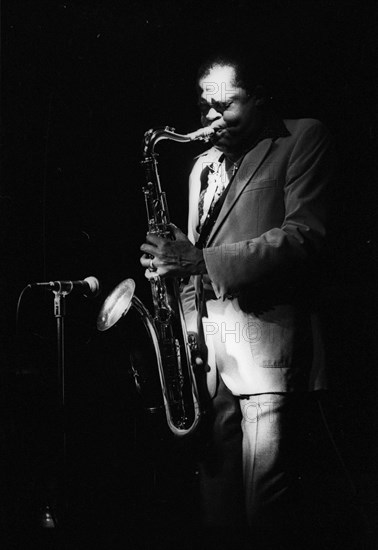 Stanley Turrentine, Ronnie Scott's Jazz Club, Soho, London, Jan 1981.