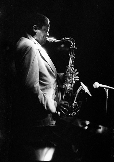 Stanley Turrentine, Ronnie Scott's Jazz Club, Soho, London, Jan 1981.