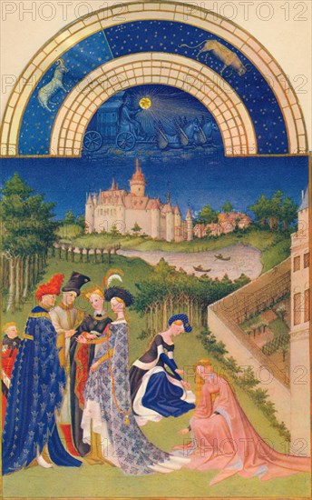 April - the Château de Dourdan, 15th century, (1939).