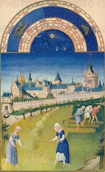 June - the palace and the Sainte-Chapelle, 15th century, (1939). s