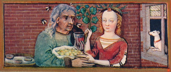 September - an ill-matched couple, 15th century, (1939).