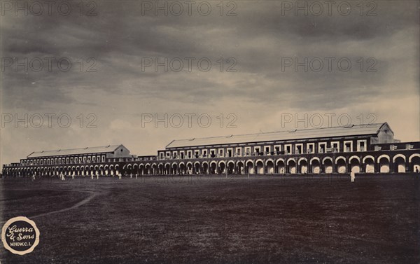 Indian military barracks, c1910.