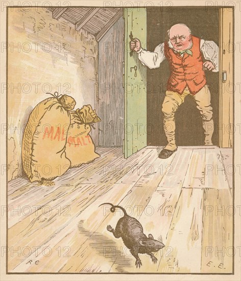 The rat ate the malt...', c1878.