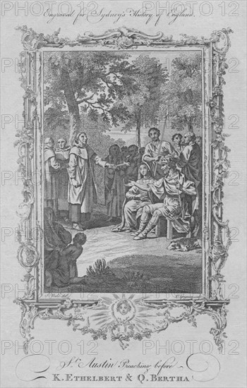 St. Augustine Preaching before King Ethelbert & Queen Bertha', 1773.