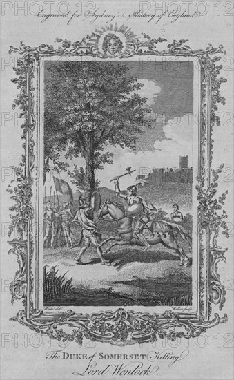The Duke of Somerset killing Lord Wenlock', 1773.