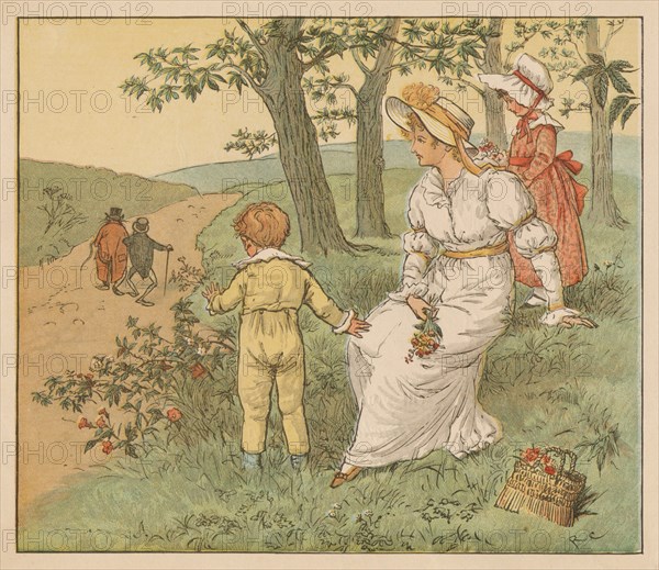 Walking to Mousey's Hall', c1883.