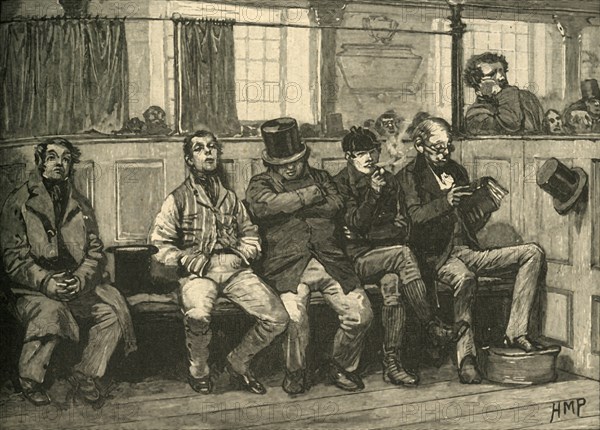 Chartists at church, c1839 (c1890).