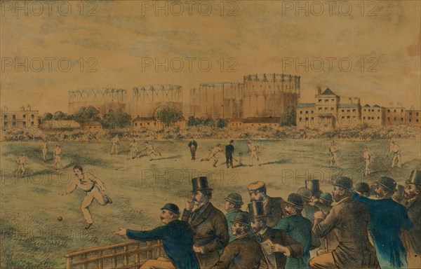 International Cricket Match at Kennington Oval', late 19th century.