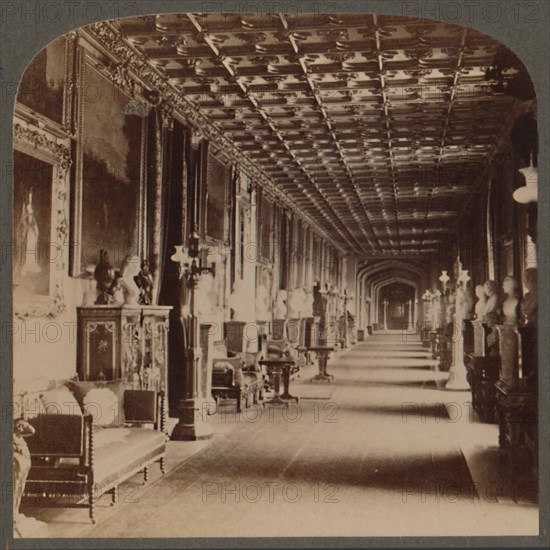 Grand Corridor, Windsor Castle, England', c1910