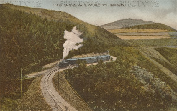 View on the Vale of Rheidol Railway', early 20th century.