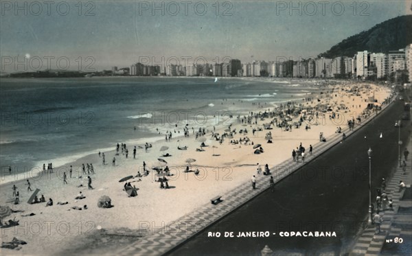 Rio de Janeiro - Copacabana', c1950s.