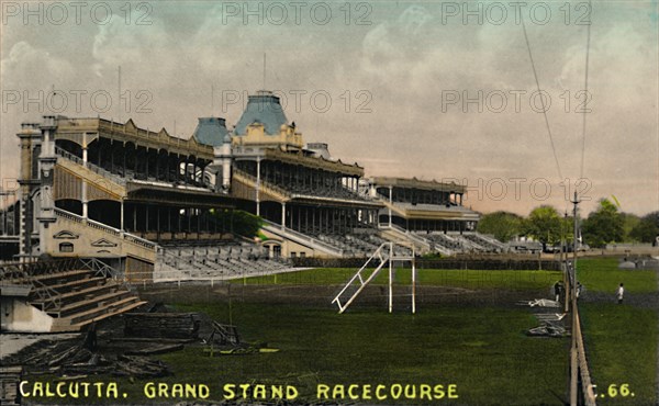 Calcutta. Grand Stand Racecourse', c1930s.