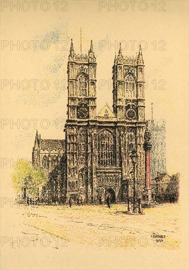 Westminster Abbey', 1924.