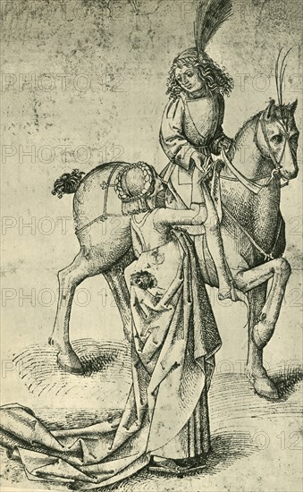 Rider and woman, c1480, (1943).