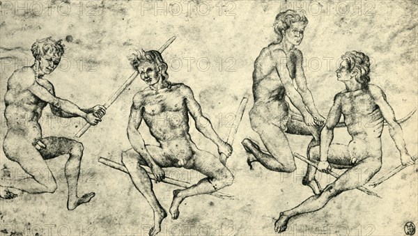 Four naked men, mid-late 15th century, (1943).