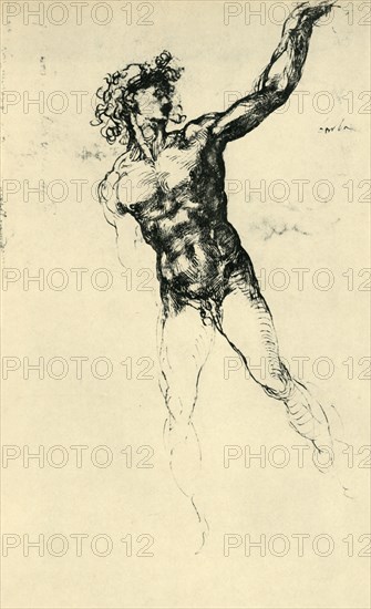 Male nude, 1503-1504, (1943).
