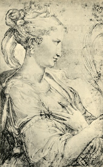 Study of Saint Catherine, c1530-1540, (1943).