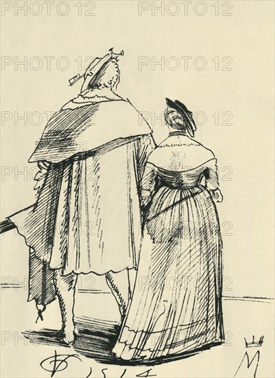 Couple out walking, 1514, (1943).