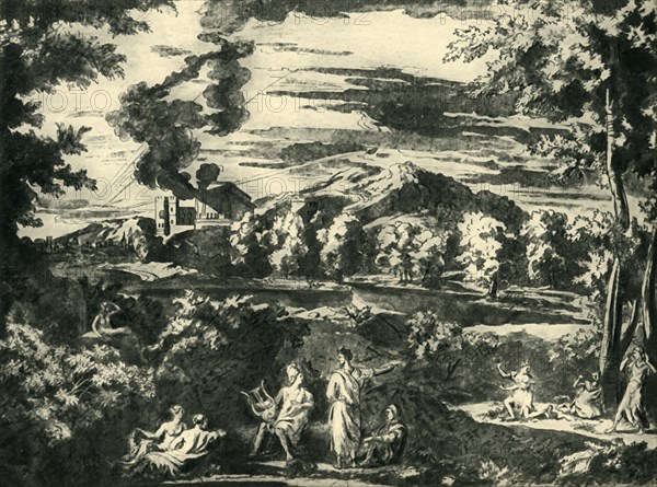 Landscape with Orpheus and Eurydice, mid 17th century