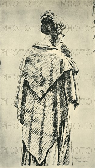 Study of a woman from behind, early 19th century, (1943).