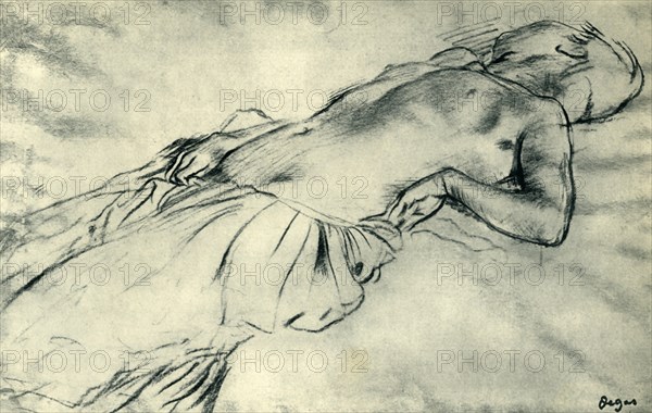Reclining female nude, late 19th century, (1943).