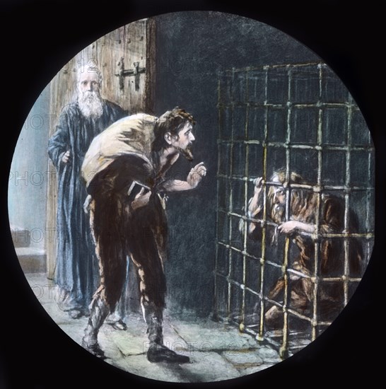 The Man in the Cage', c1910.